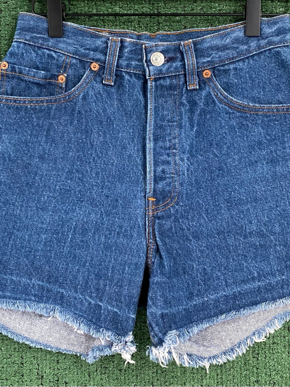VTG 90’s Levi’s 501 XX Button Fly Cutoff Jean Shorts Women’s 25” Waist USA Made
